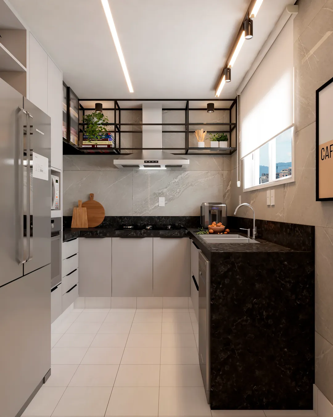 Cozinha BS — Cozinha planejada em apartamento